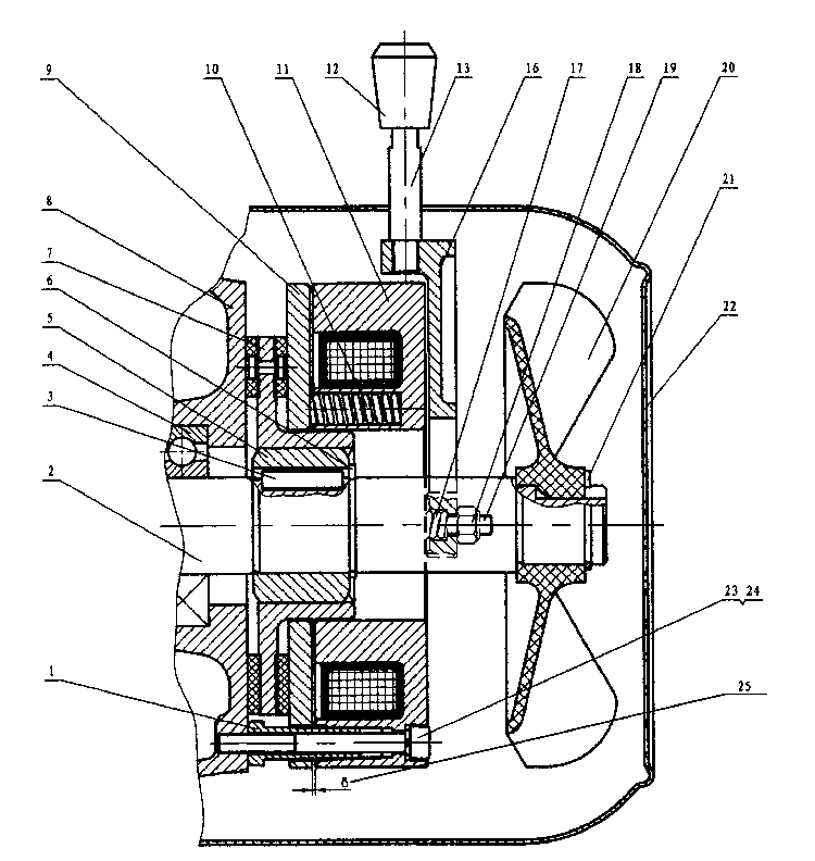DZK40-150螺钉释放系列制动器结构图