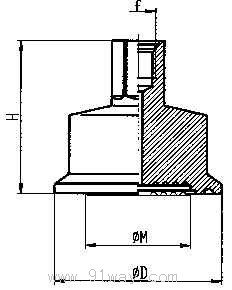 Y-MK(MN)系列卫生型压力表外形尺寸