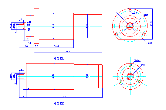 45JBX1296系列行星减速电机外形尺寸