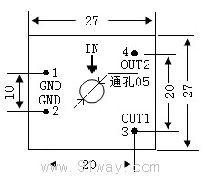 CT286A,CT254A微型电流互感器安装尺寸4