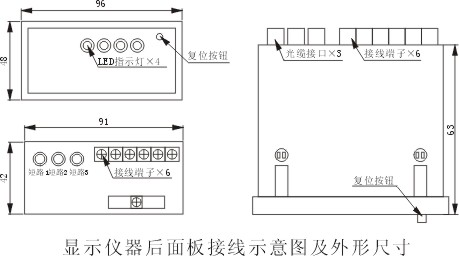 DS-JD接地及短路故障指示器外形图