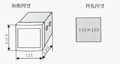 JKLD21系列动态无功补偿控制器外形尺寸