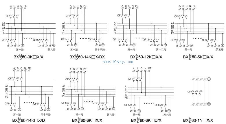 bxm(d)-(p\/q)60复合型防爆照明(动力)配电箱(iib