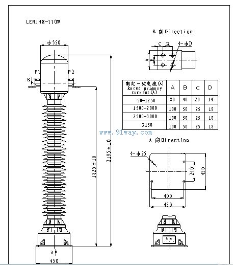 lenjh8110w型数字式光电电流互感器