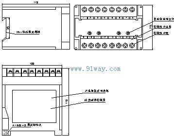 PA-23三相电流变送器安装尺寸