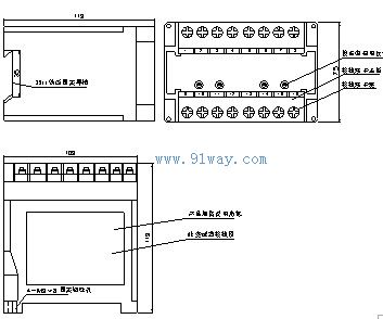 PA-25功率因数变送器外形尺寸