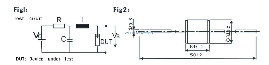ZM86(110V-800V)开关放电管外形尺寸及接线图
