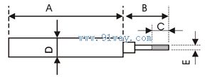 WY-DC系列位移传感器(LVDT)外形尺寸