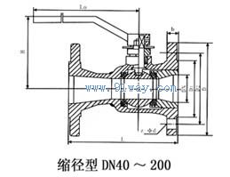 QP41M-16高温球阀安装尺寸