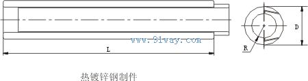 JX-G钢绞线用补修管安装尺寸