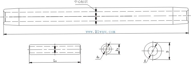 JYD-N型耐热导线用液压搭接接续管安装尺寸