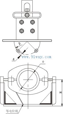 MGGH-Z型滑动支撑固定金具安装尺寸