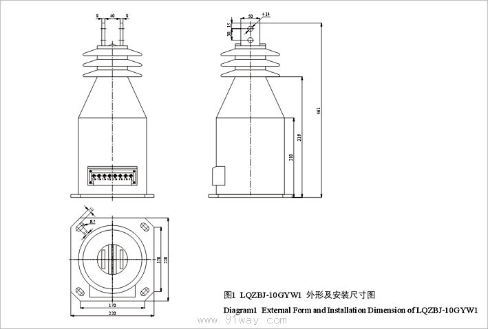 LQZBJ-10GYW1ϵлװߴ