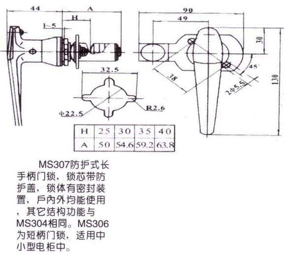 MS306-MS307γߴ