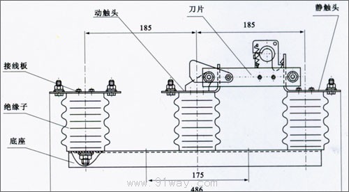 GRW1-500ѹ۶ʽ뿪γߴ