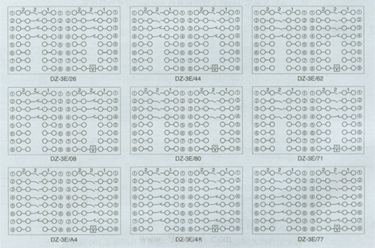 DZ-10系列中间继电器接点图