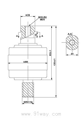 ZKTJ-600/1140型陶瓷真空开关管外形尺寸