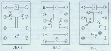 JHS-10系列高精度时间继电器接线图