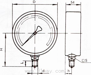 YA-100,150ѹγߴ