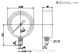 YTZ-150Զѹγߴ