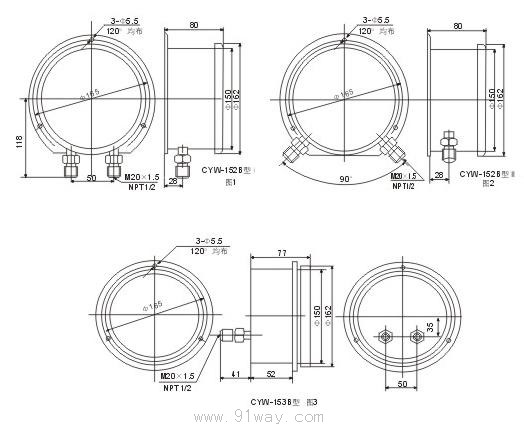 CYW-150Bϵвֲѹװߴ