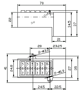 DCZ-9计度器安装尺寸