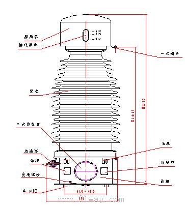 JDC6-110,JDCF-110ϵиѹװߴ