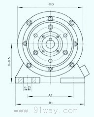 DLZ4系列电磁离合器外形尺寸3