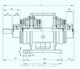 DLZ4系列电磁离合器外形尺寸1