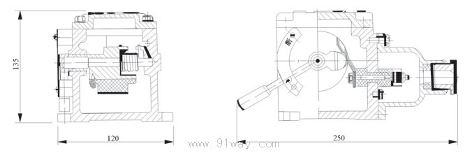 BAX-5/127A(63S1)矿用隔爆型信号开关外形尺寸