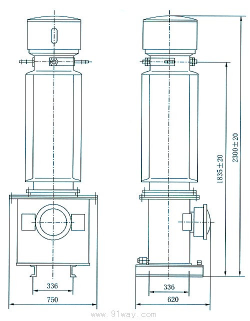 LB3-110型电流互感器安装尺寸