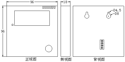 PKWS-D型智能温湿度变送器外形尺寸